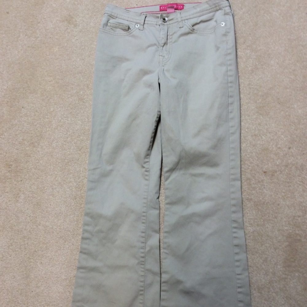 Tan pants wide leg